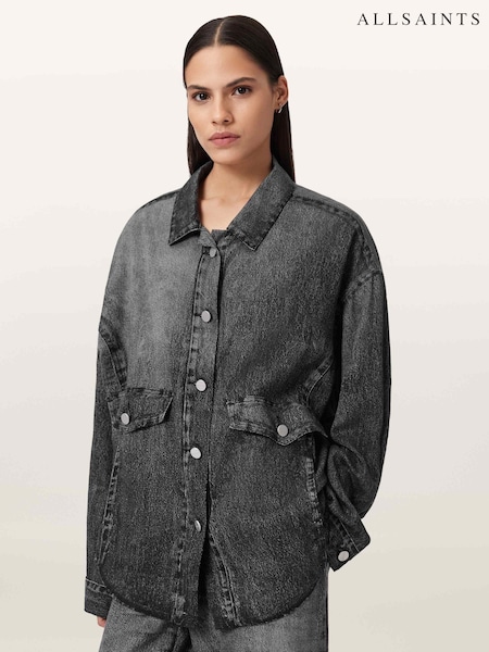 AllSaints Black Hettie Shacket (V15491) | R$ 1.570