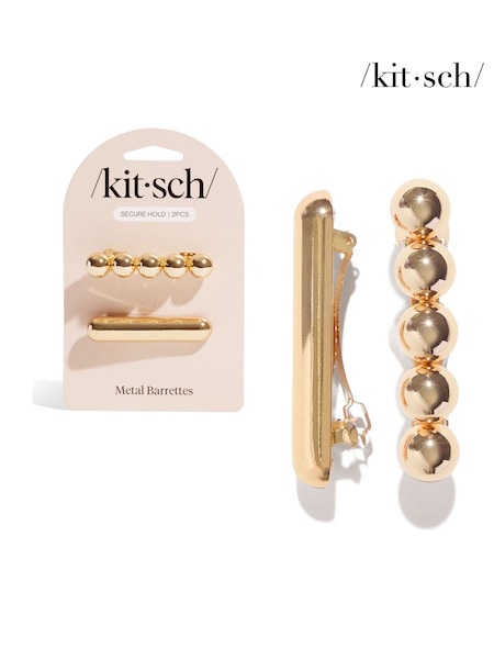 Kitsch Metal Barrettes 2 Piece Set (V15541) | €13.50