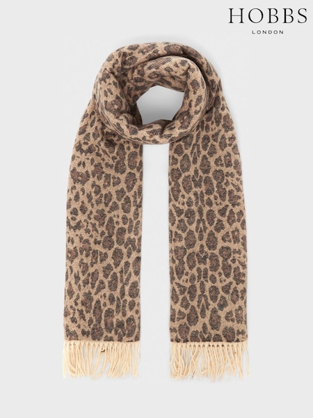 Hobbs Natural Adriana Leopard Scarf (V15659) | R$ 285