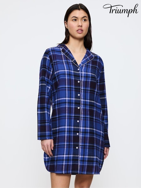 Blau - Triumph Boyfriend - Nightshirt (V15694) | 62 €