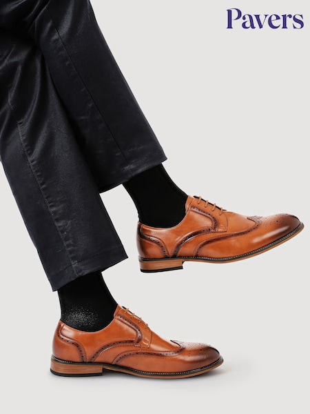 Pavers Brown Gents Lace Smart Shoes (V15751) | €51
