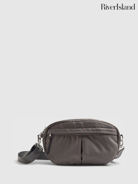River Island Grey Cross-Body Bum Bag (V15826) | €36
