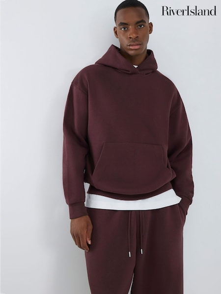 River Island Red Essentials Regular Fit Hoodie (V15851) | €45