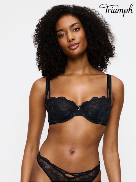 Triumph Palina Moonlight Kiss - Wired Half Cup Black Bra (V16031) | €63