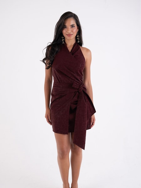 Amy Lynn Red Ingrid Soft-Touch Coated PU Mini Dress (V16139) | €118