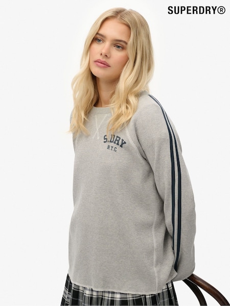 Superdry Grey Athletic Essentials Graphic Long Sleeve Top (V16238) | €46