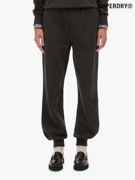 Superdry Black Country Club Cuff Joggers (V16239) | 223 QAR