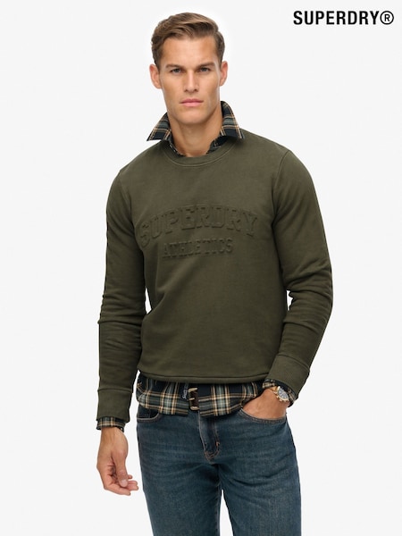 Superdry Athletic Embossed Sweat Top (V16245) | R$ 495