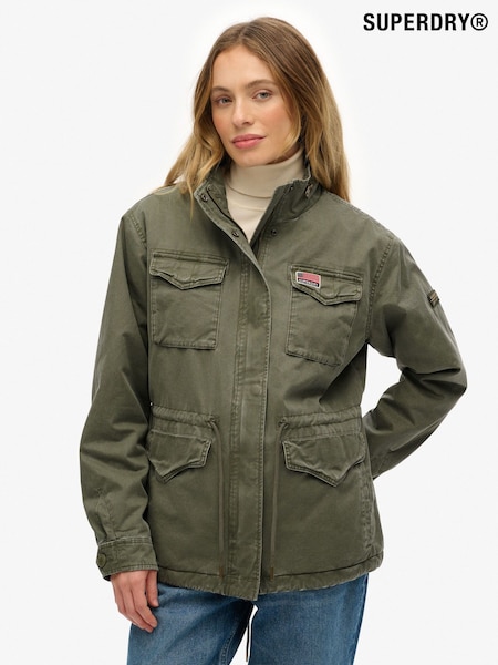 Superdry Green Military Borg Jacket (V16250) | €144