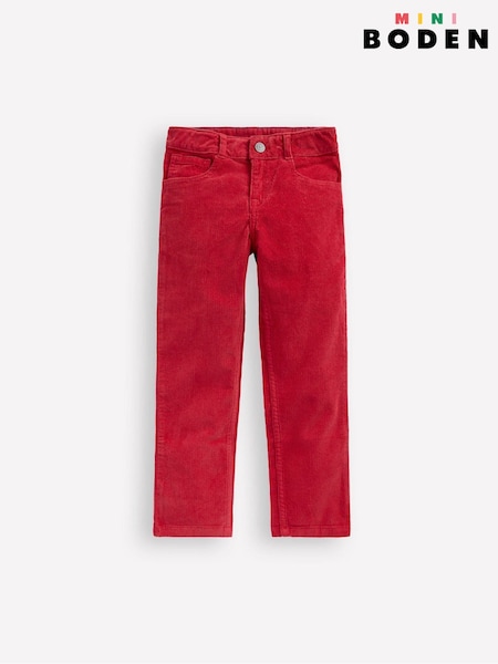 Boden Red Classic Cord Trousers (V16446) | €43 - €52
