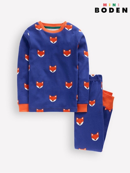 Boden Blue Snug Long John Pyjamas (V16458) | 114 QAR - 134 QAR