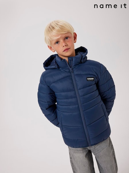 Name It Blue Hooded Puffer Jacket (V16554) | €37