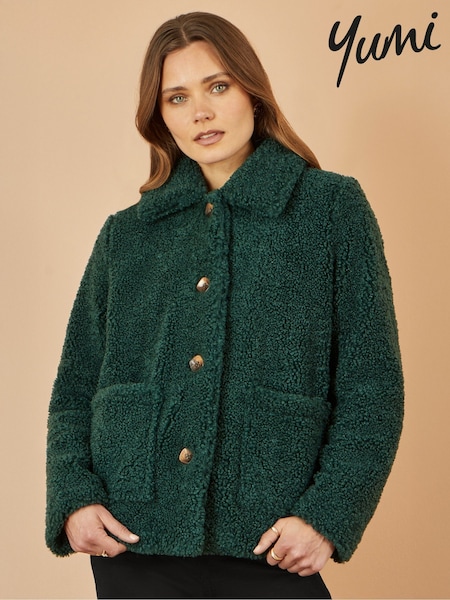 zelena - Yumi Short Teddy Bear Jacket (V16719) | € 86