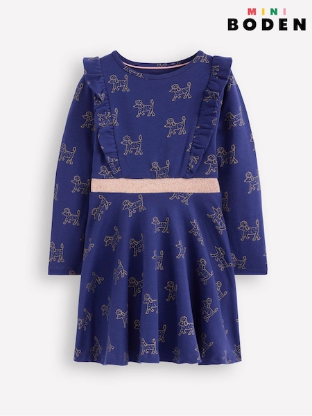 Boden Blue Cora Twirly Jersey Dress (V16784) | 144 QAR - 173 QAR