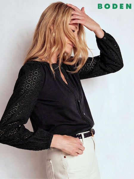 Boden Eden Broderie Jersey Shirt (V16878) | R$ 740