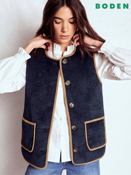 Boden Blue Clerkenwell Reversible Gilet (V16895) | R$ 1.275
