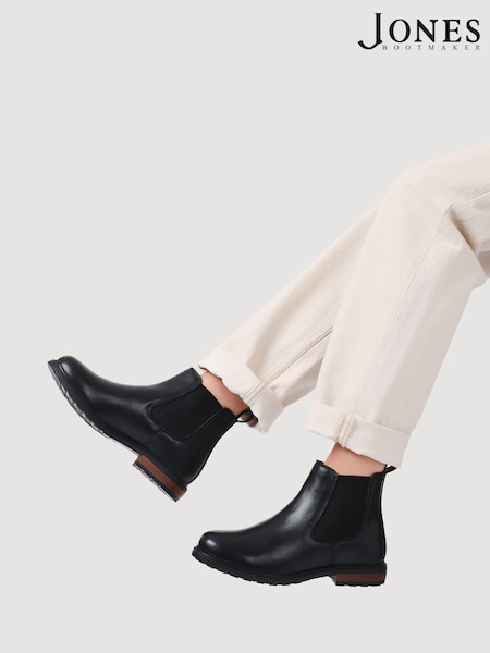 Jones Bootmaker Black Ladies Ankle Boots Casual (V17063) | €131