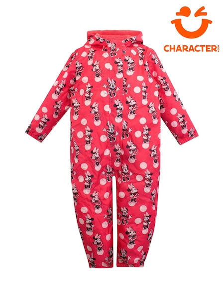 Character Pink Disney Minnie Mouse Polka Dot Puddle Suit (V17249) | AED157
