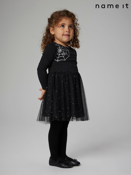 Name It Black Spider Web Tulle Halloween Dress (V17252) | €27