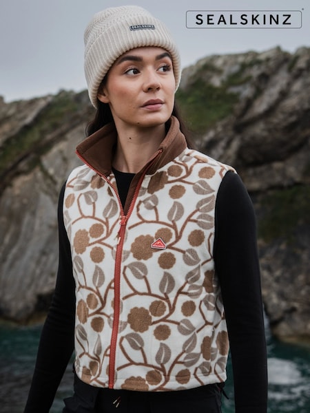Sealskinz Cream Darrow Womens Polar Fleece Gilet (V17432) | €95
