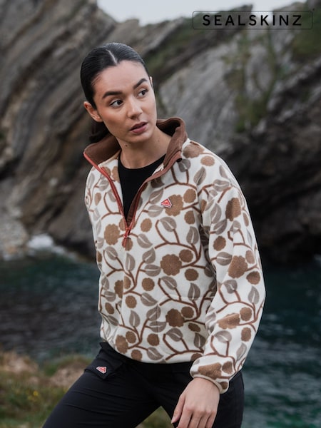 Sealskinz Cream Marlingford Womens Polar Fleece Half Zip (V17435) | € 99