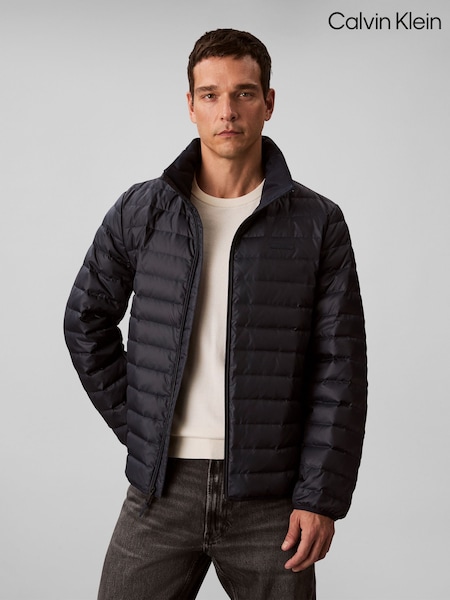 Calvin Klein Blue Lightweight Puffer Jacket (V17572) | €255
