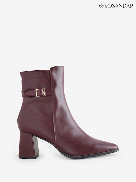 Sosandar Block Heel Ankle Boots With Buckle Trim (V17768) | 108 €