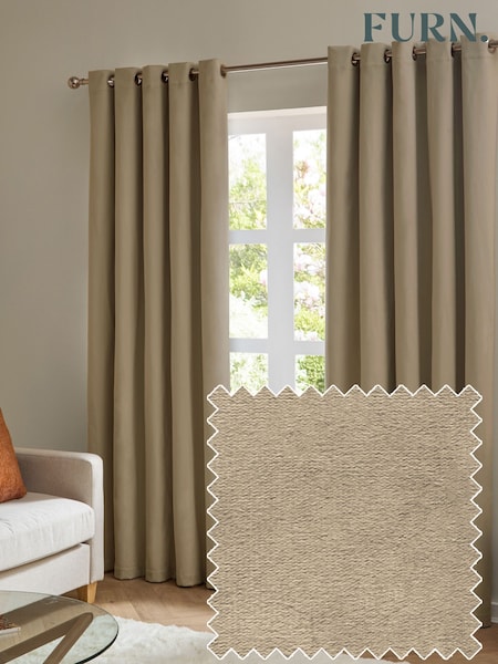 Furn The Ultimate Velvet Eyelet Curtains (V17795) | ‏177 ر.ق. - ‏374 ر.ق.