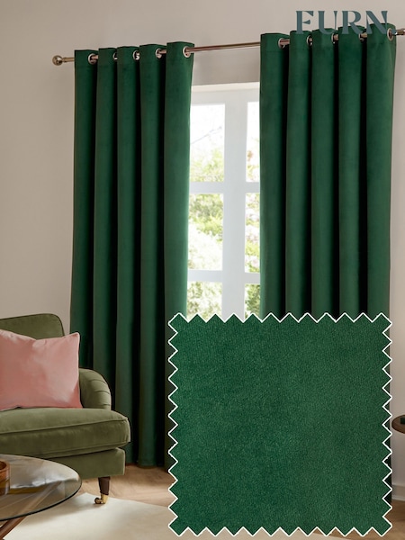 Furn The Ultimate Velvet Eyelet Curtains (V17802) | ‏177 ر.ق. - ‏374 ر.ق.