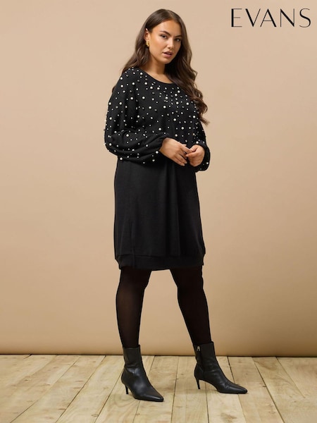 Evans Pearl Trim Dress (V17813) | €63