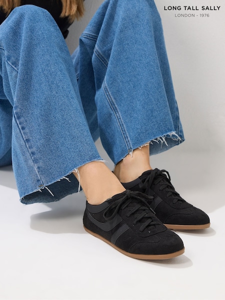 Long Tall Sally Black Low Profile Trainers (V17826) | €52