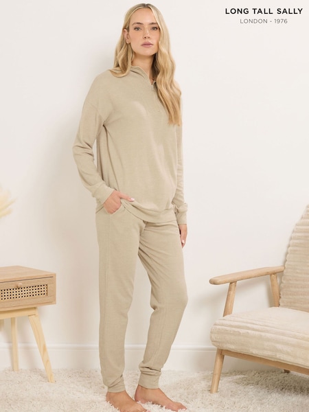 Long Tall Sally Natural Marl Cuff Lounge Joggers (V17838) | €35