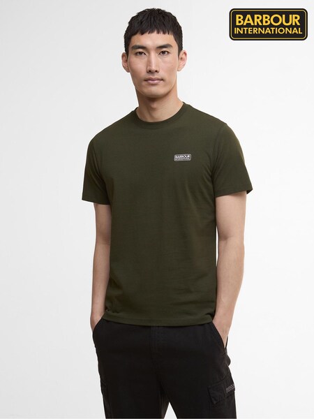 Barbour® International Green Small Logo T-Shirt (V18189) | 148 QAR