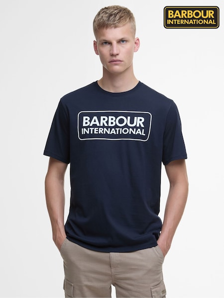 Barbour® International Blue Large Logo Intern T-Shirt (V18190) | €44