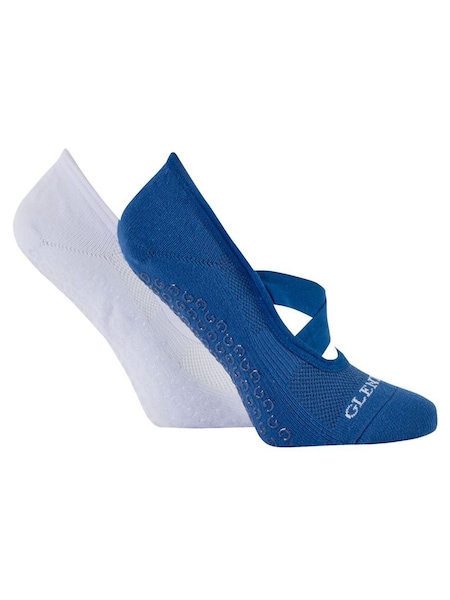 Glenmuir Blue Low Cut Yoga Socks 2 Pack (V18647) | €16