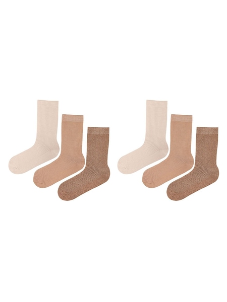 Glenmuir Natural Twist Yarn Super Soft Leisure Socks 6 Pack (V18650) | €21