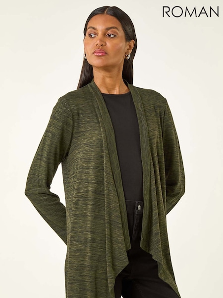 Roman Waterfall Front Stretch Cardigan (V18758) | R$ 385
