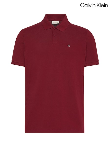 Vermelho - Calvin Klein Cotton Pique Classic Polo Shirt (V18811) | R$ 590