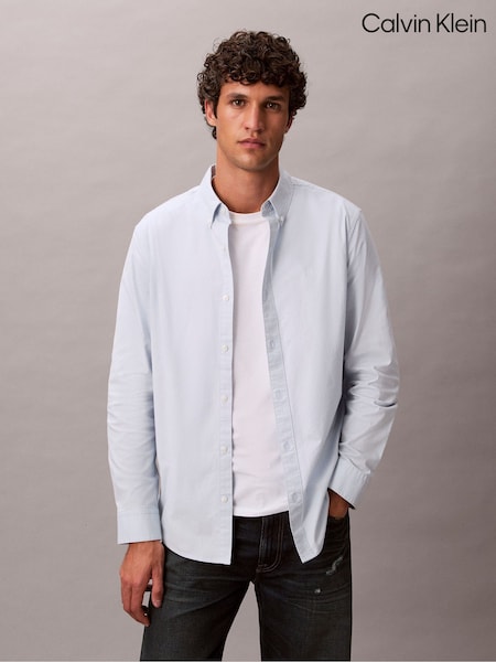 Calvin Klein Solid Classic Oxford Button-Down Shirt (V18816) | R$ 840