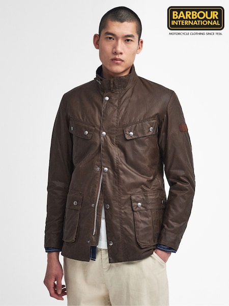 Barbour® International Brown Duke Wax Bark Jacket (V18864) | €344