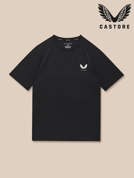 Castore Black Short Sleeve T-Shirt (V19133) | AED105