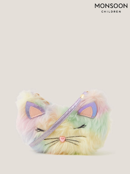 Monsoon Yellow Fluffy Rainbow Cat Bag (V19420) | €20