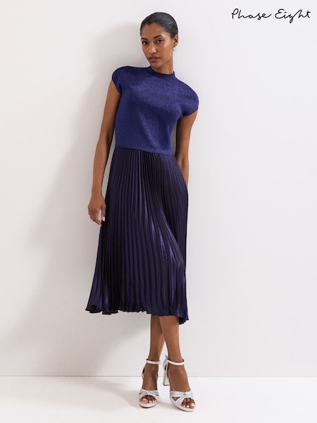 Phase Eight Blue Petite Jayla Dress (V19903) | €152