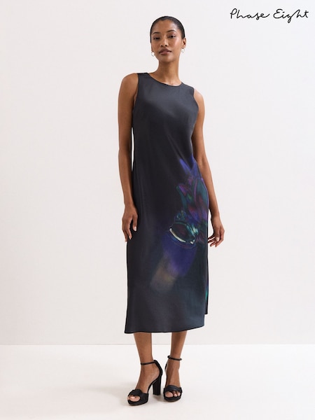 Phase Eight Black Felicity Floral Dress (V19906) | €191