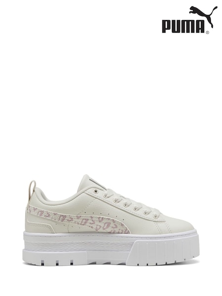Puma Cream Mayze Wild Youth Girls Trainers (V19960) | €77