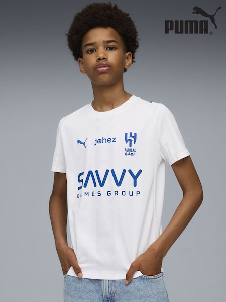 Puma White Al-Hilal SFC 25/26 Youth Boys Away Jersey (V19979) | €80