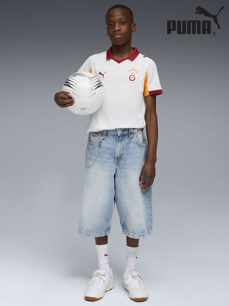Puma White Galatasaray SK 25/26 Youth Boys Away Jersey (V19998) | €85