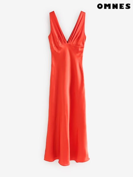 Omnes Orange Casey Maxi V-Neck Dress (V20025) | €126