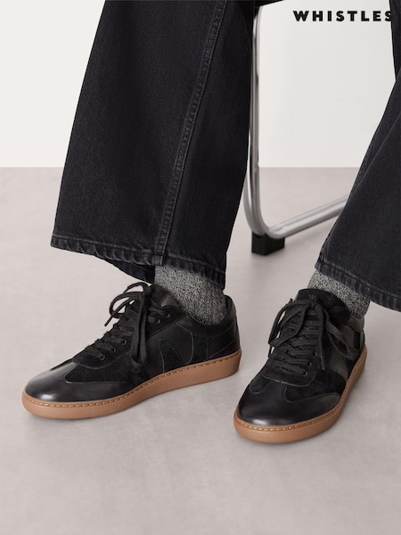 Whistles Suede Leather Mix Trainers (V20040) | R$ 1.135