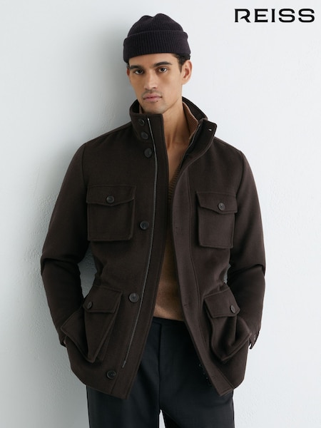 Reiss Trident Wool-Blend Four-Pocket Jacket (V20324) | ‏2٬815 ر.س.‏